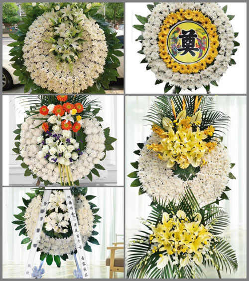 广东肇庆市德庆县官圩镇胜敢村花圈速递